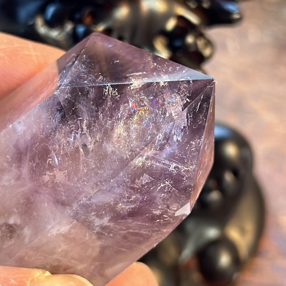 🎉HOST PICK🎊Amethyst DT Crystal Point With Rainbows!